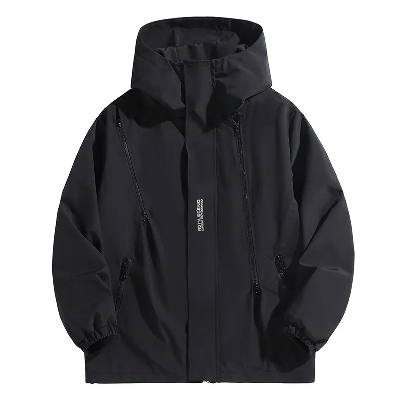 Big Size 12XL Bomber Jacket Men Hooded Zipper Windbreaker Male Fishing Waterproof Windproof Windshield Outerwear Large Plus Fat