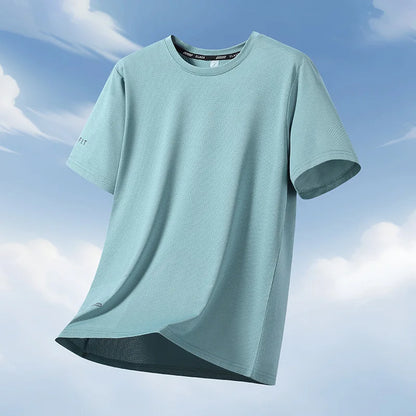 Men T Shirt 10XL 11XL 12XL Tees Big Size 110-180kg 5XL 6XL 7XL Plus Size Spandex Round Neck Short Sleeve Oversized Tops