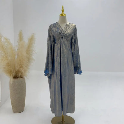 Loriya Elegant Spring Summer Party Dress Robe Abaya LR824 Size L/XL/XXL/XXXL for plus Size Women Fashionable Outerwear