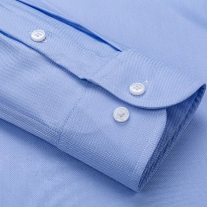 No Trace Men's Shirts Long Sleeve 8XL Bamboo Fiber Mens Shirts Long Sleeve Dress Shirt Casual Work Blue White Shirt Anti-Wrinkle