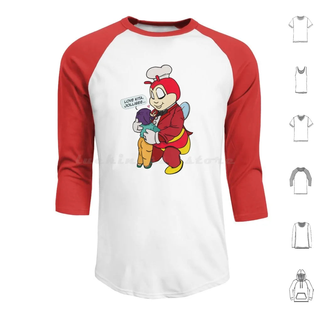 Jollibee Love Kita Pinoy Filipino Hoodie Cotton Long Sleeve Putangina Tangina Tangina Lifestyle Pinoy Pinay Filipino
