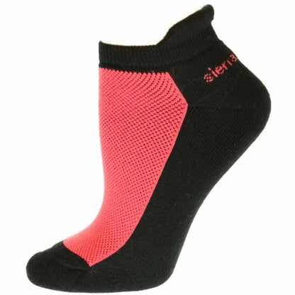 Heel Tab Mesh Top Cotton Anklet Socks with Non-Skid Women's Gripper