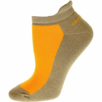 Heel Tab Mesh Top Cotton Anklet Socks with Non-Skid Women's Gripper