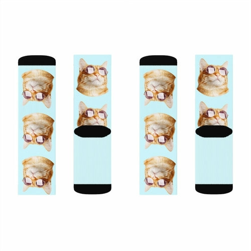 Cat with Sunglasses Socks