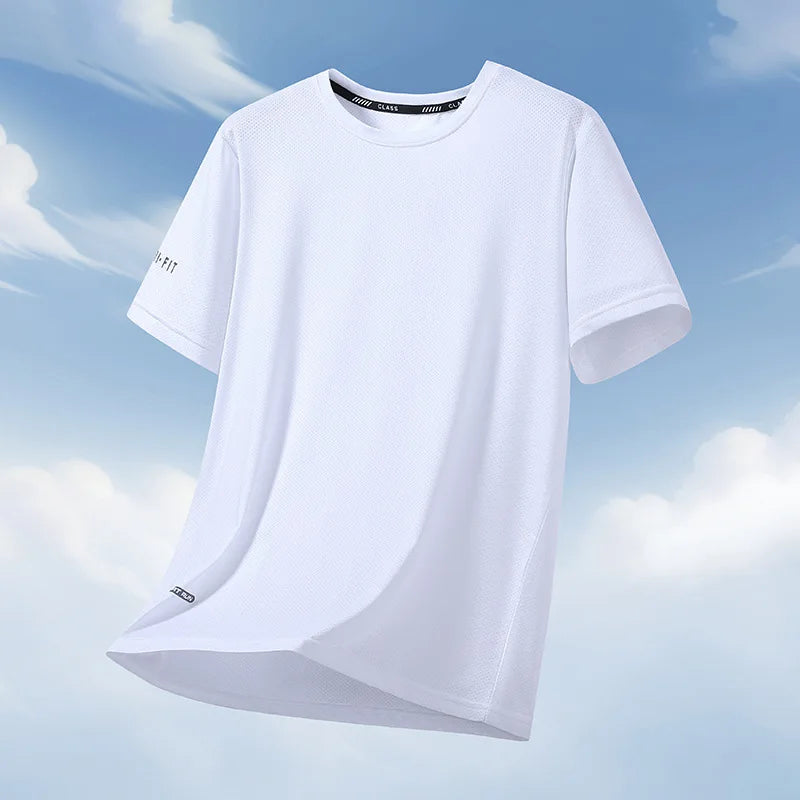 Men T Shirt 10XL 11XL 12XL Tees Big Size 110-180kg 5XL 6XL 7XL Plus Size Spandex Round Neck Short Sleeve Oversized Tops