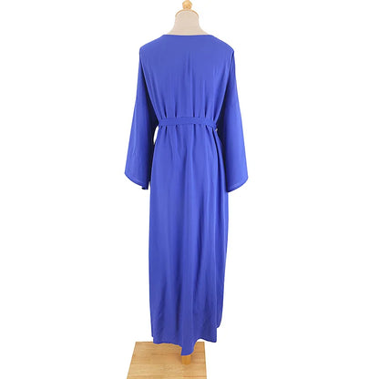 Para Praia Solid Cotton Bikini Cover Ups Beachwear Kimono Beach Robe Maxi Long Dress Sarong Women Loose Cardigan Swimsuit Covers