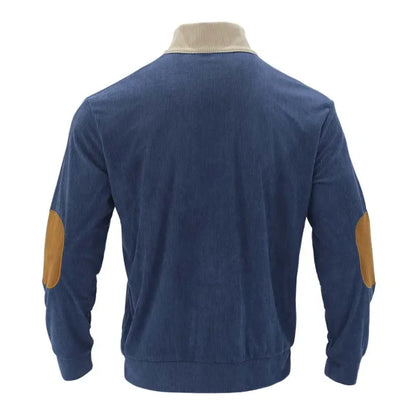 4F Men's Casual Long Sleeve Sweatshirt Stand Collar Button Pullover Outdoor Streetwear for Autumn New