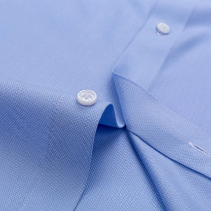 No Trace Men's Shirts Long Sleeve 8XL Bamboo Fiber Mens Shirts Long Sleeve Dress Shirt Casual Work Blue White Shirt Anti-Wrinkle