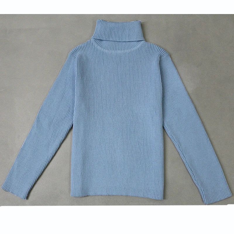 2022 Autumn Baby Boys Girls Turtleneck Sweaters Sweater Kids Sweaters For Winter Knitted Bottoming Boys Sweaters Vetement Enfant