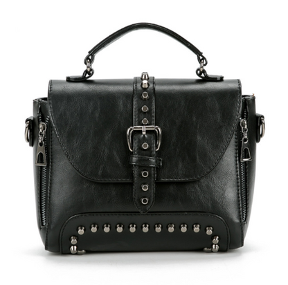 Vintage Leather Crossbody Messenger Bag For Women