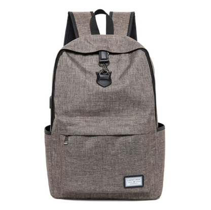 High Quality Grey Anti Theft Backpack