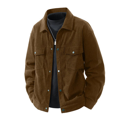 Plus Size 200kg Men's Corduroy Jacket Coat Male Chest Pockets Clothes Casual Work Loose Fit Big Large 6xl 7xl 180kg 190kg