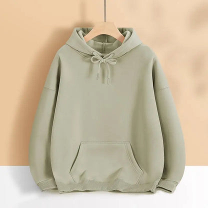 New Winter Custom Graphic Men's Plush Hoodies Drop Shoulder Thick Women's Sweatshirts Personalized Print Casual Cotton Pullovers