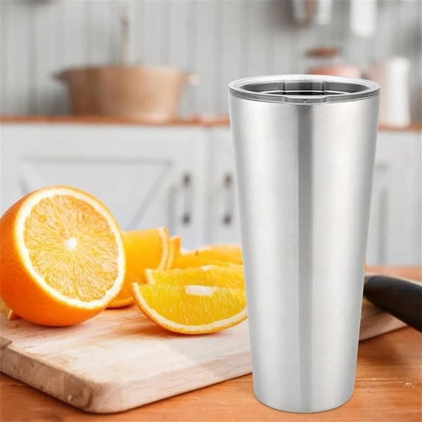 Mug en Acier Inoxydable de 30oz avec Couvercle Transparent, Mug de Voyage à Double Paroi pour Café et Eau, Idéal pour Maison