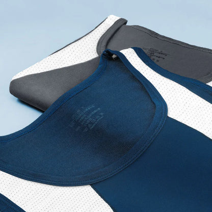 3PCSA comfortable and breathable vest man, a halter top, hurdling, short-sleeved young man, sports running, sleeveless T-shirt,