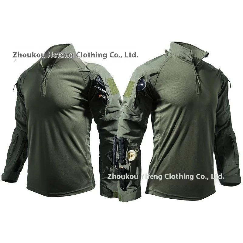 Replica FU Combat Frog Suit Set Stretch Breathable Outdoor Tactical Training Camouflage Uniform