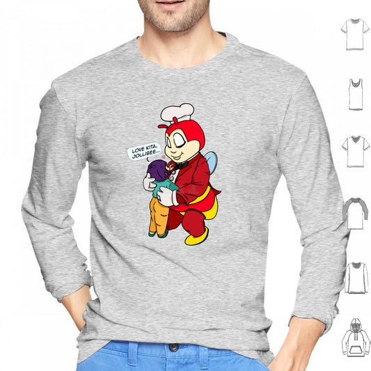 Jollibee Love Kita Pinoy Filipino Hoodie Cotton Long Sleeve Putangina Tangina Tangina Lifestyle Pinoy Pinay Filipino