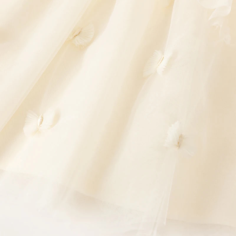 Dave Bella Girl's Princess Dress 2024 New Summer Children's Baby Mesh Noble Cute Sweet Charm Gentle Party DB2240172