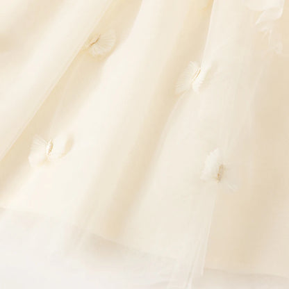 Dave Bella Girl's Princess Dress 2024 New Summer Children's Baby Mesh Noble Cute Sweet Charm Gentle Party DB2240172