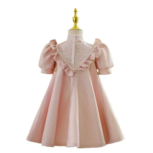 Girl's Dress Birthday Dress New Chinese Style Little Host Piano Performance Costume Flower Girl Princess Dress