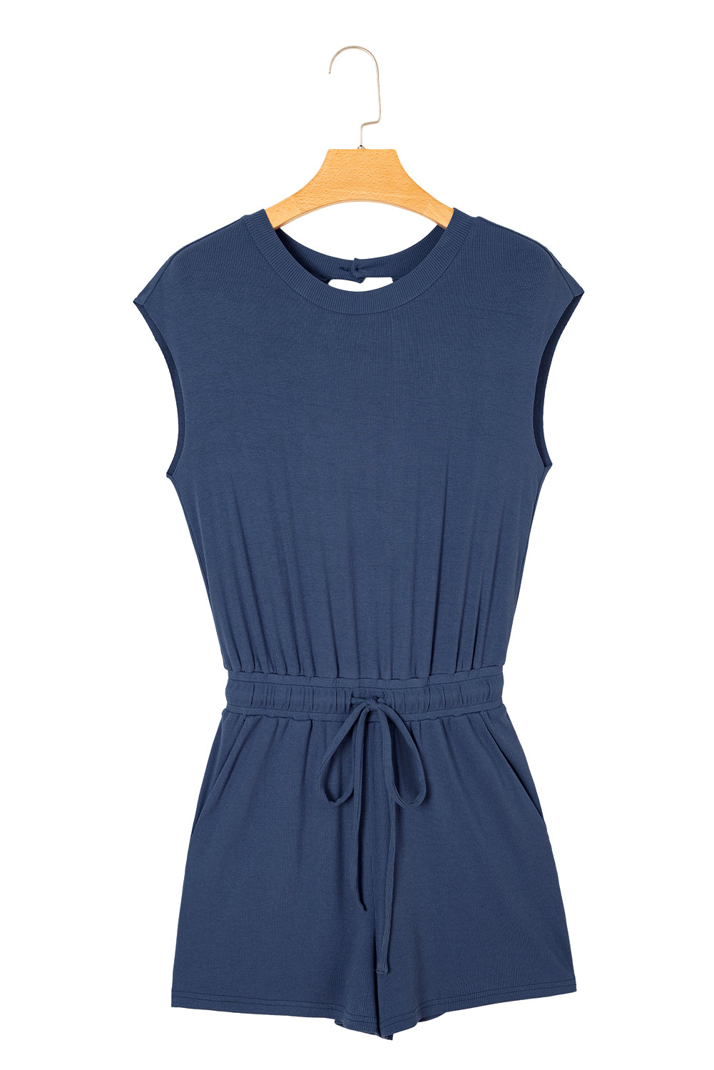 Ashleigh Blue Backless Drawstring Waist Romper