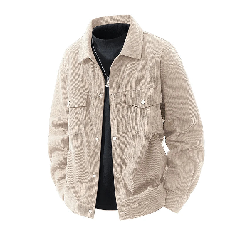 Plus Size 200kg Men's Corduroy Jacket Coat Male Chest Pockets Clothes Casual Work Loose Fit Big Large 6xl 7xl 180kg 190kg