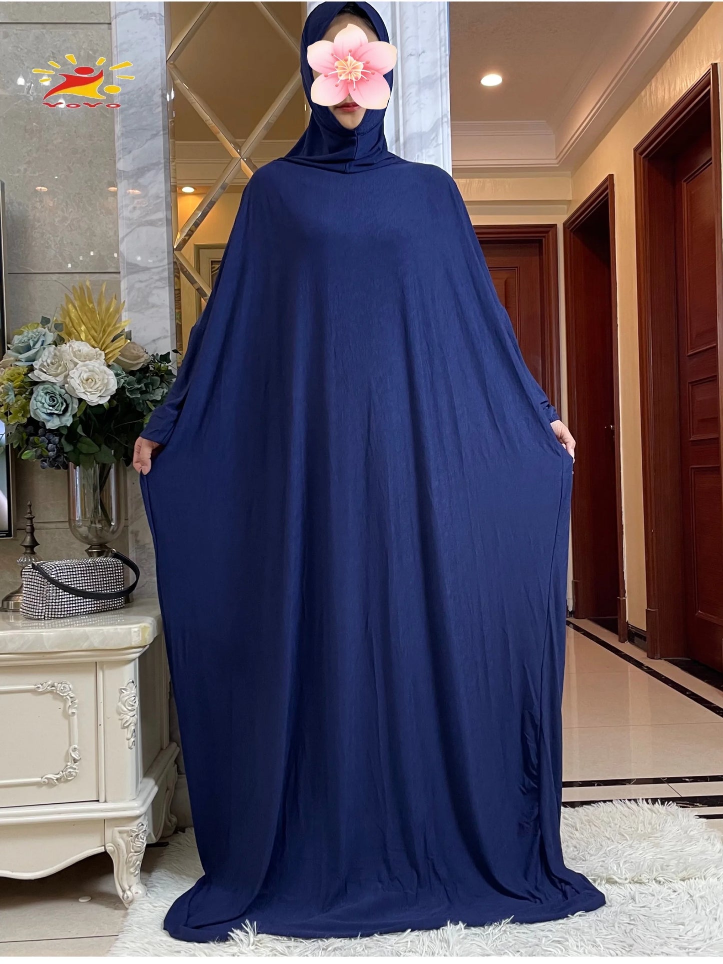 New One Piece Ramadan Muslim Prayer Hijab Garment Women Casual Hooded Abaya Full Cover Long Sleeve Dress Islam Dubai Modest Robe