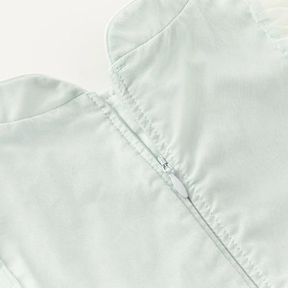 Dave Bella Girl's Princess Dress 2024 New Summer Children's Baby Short Sleeves Mesh Cute Sweet Charm Fashion Casual DB2241022