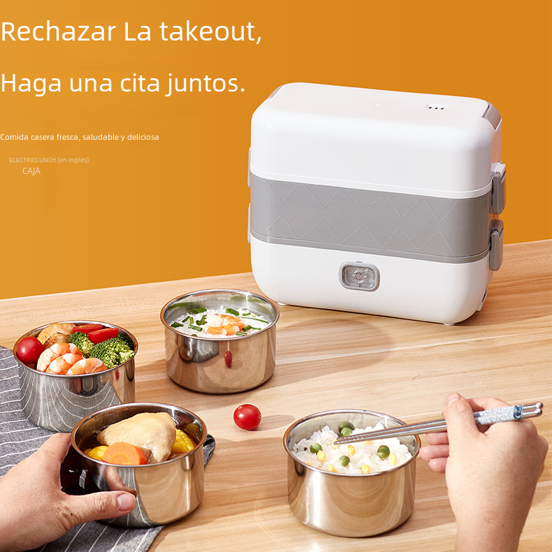 Boîte à Lunch Électrique avec Fonction de Cuisson à la Vapeur