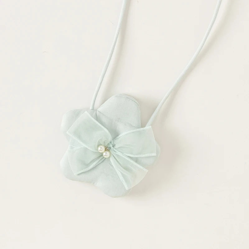 Dave Bella Girl's Princess Dress 2024 New Summer Children's Baby Short Sleeves Mesh Cute Sweet Charm Fashion Casual DB2241022