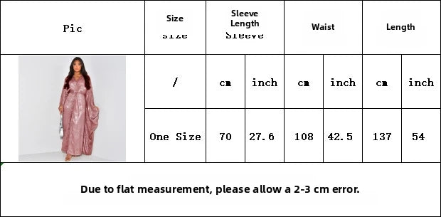 Loriya Elegant Spring Summer Party Dress Robe Abaya LR824 Size L/XL/XXL/XXXL for plus Size Women Fashionable Outerwear