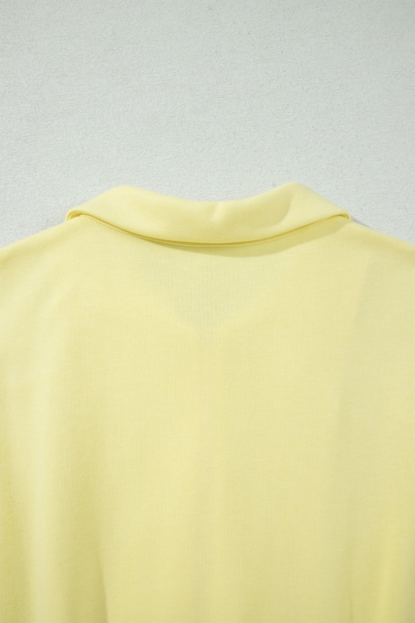Yellow Cream Half Zip Polo Tee Elastic Waist Romper