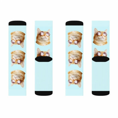 Cat with Sunglasses Socks