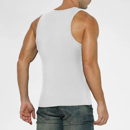 3PCSA comfortable and breathable vest man, a halter top, hurdling, short-sleeved young man, sports running, sleeveless T-shirt,