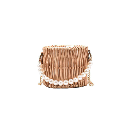 SolunaWeave™ – PearlBox Straw Bag