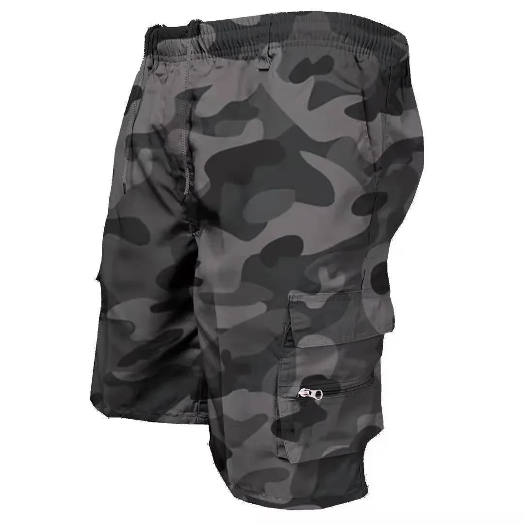 New fashionable multi-pocket men's casual shorts fitness loose casual pants camouflage tactical shorts
