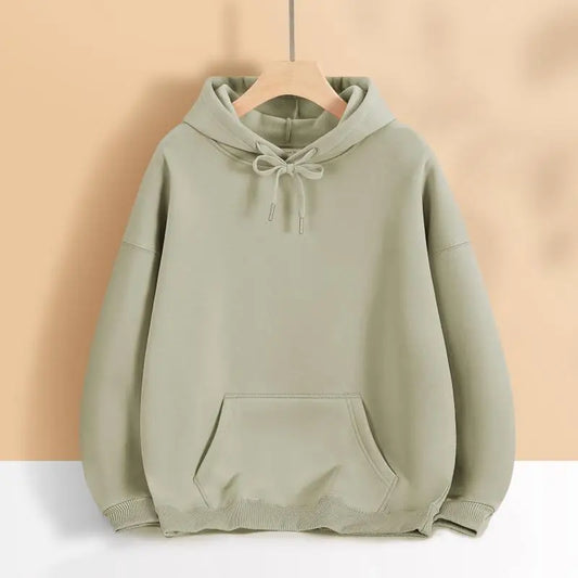 New Winter Custom Graphic Men's Plush Hoodies Drop Shoulder Thick Women's Sweatshirts Personalized Print Casual Cotton Pullovers