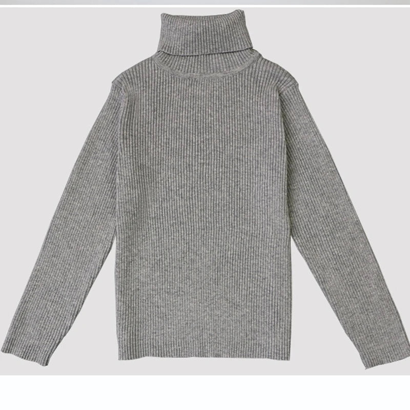 2022 Autumn Baby Boys Girls Turtleneck Sweaters Sweater Kids Sweaters For Winter Knitted Bottoming Boys Sweaters Vetement Enfant