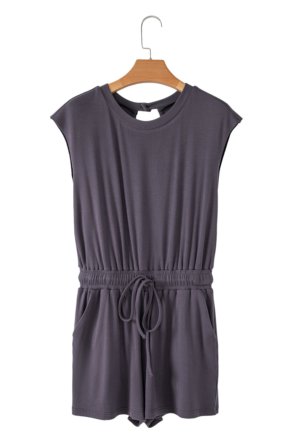 Ashleigh Blue Backless Drawstring Waist Romper