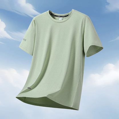 Men T Shirt 10XL 11XL 12XL Tees Big Size 110-180kg 5XL 6XL 7XL Plus Size Spandex Round Neck Short Sleeve Oversized Tops