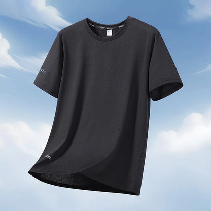 Men T Shirt 10XL 11XL 12XL Tees Big Size 110-180kg 5XL 6XL 7XL Plus Size Spandex Round Neck Short Sleeve Oversized Tops