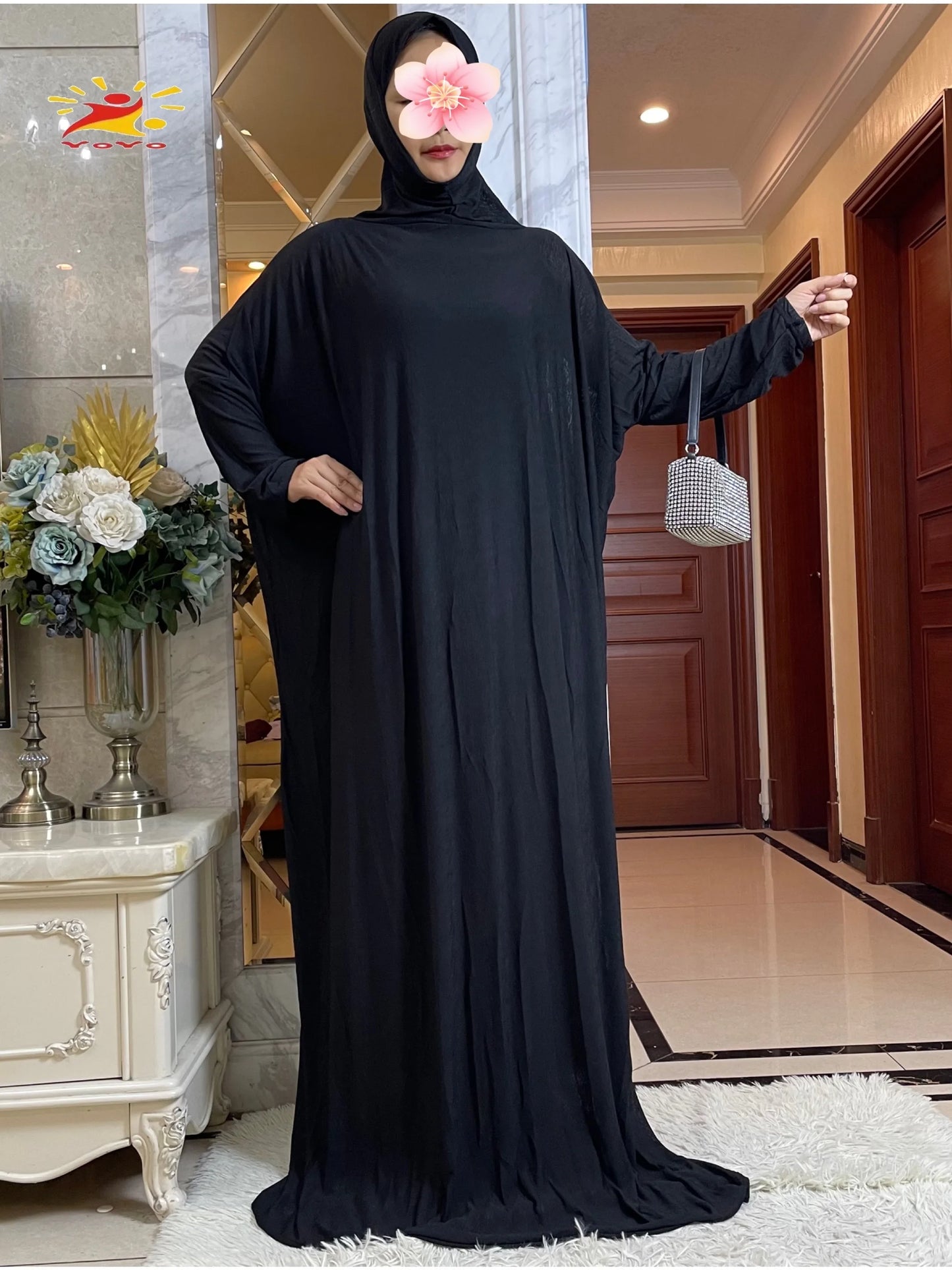 New One Piece Ramadan Muslim Prayer Hijab Garment Women Casual Hooded Abaya Full Cover Long Sleeve Dress Islam Dubai Modest Robe
