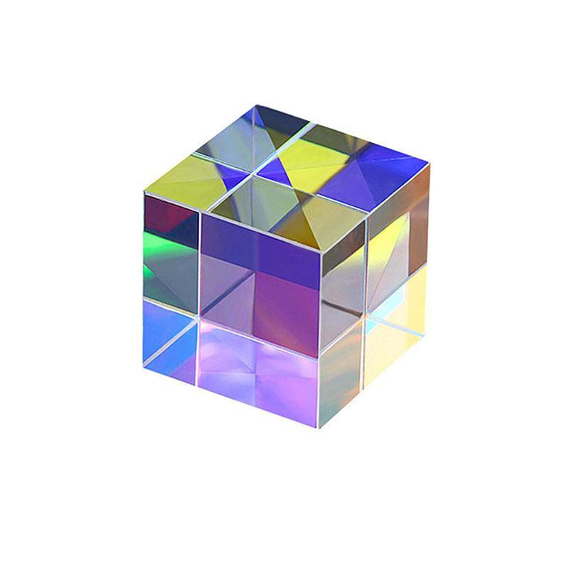 Glass Prism Cube 15 20 25mm RGB Dispersion Science Experiment or Storage Bag