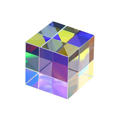 Glass Prism Cube 15 20 25mm RGB Dispersion Science Experiment or Storage Bag