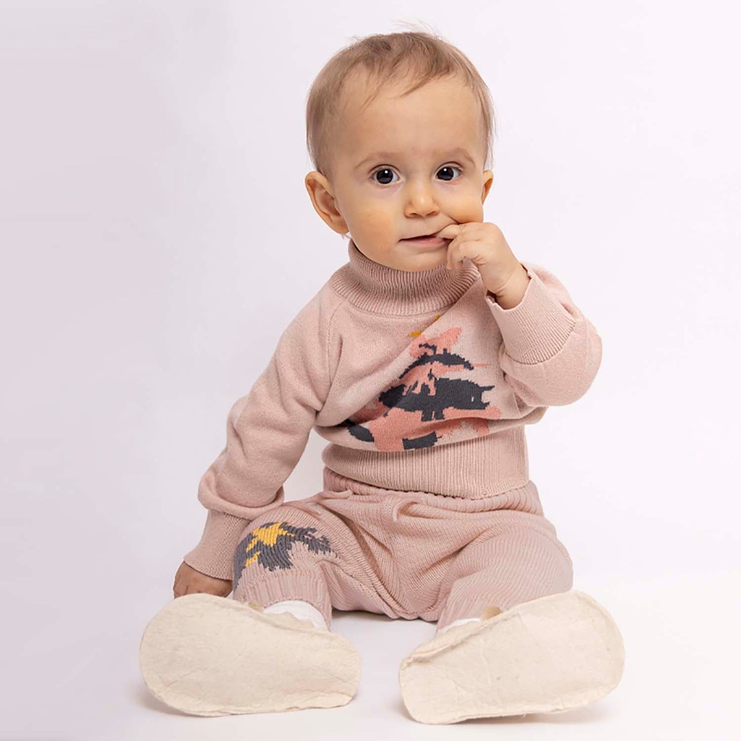 Baby Christmas Leggings in Pink