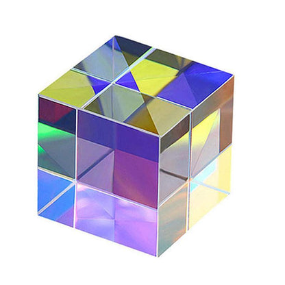 Glass Prism Cube 15 20 25mm RGB Dispersion Science Experiment or Storage Bag