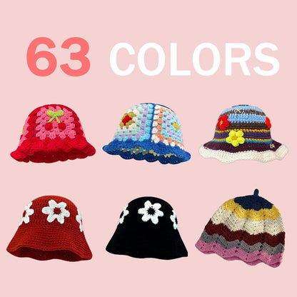 Handmade Knitted Bucket  Hat