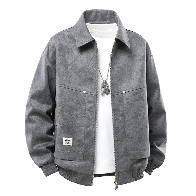 plus size 9xl 8xl 7xl Spring Autumn Jacket Men Fashion Casual Knitted Jacket Sleeve Patchwork Coat Male Turndown Collar Jackets