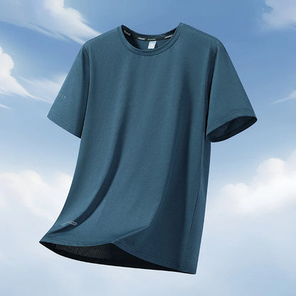 Men T Shirt 10XL 11XL 12XL Tees Big Size 110-180kg 5XL 6XL 7XL Plus Size Spandex Round Neck Short Sleeve Oversized Tops