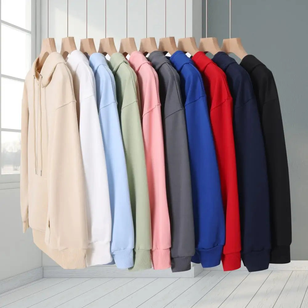 Custom hoodie with embroidered logo for work uniform, classmate DIY custom printing for party gatherings